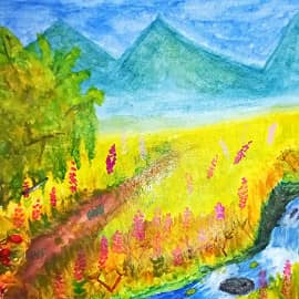 Осень взяла в руки краски...