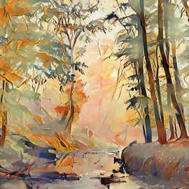 В лесном краю.