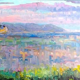 Мигичка, над морем.  Пленэр в Геленджике.  Импрессионизм ZhNataly