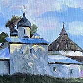 Псков. Церковь Покрова и Рождества Пресвятой Богородицы от Пролома
