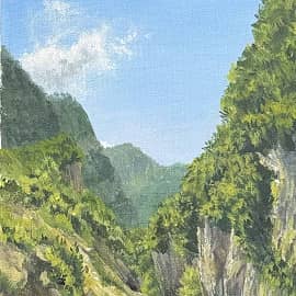 У реки Генальдон