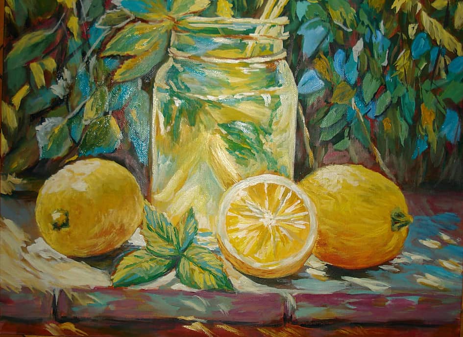 Напиток с лимоном.