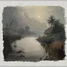 Свободная копия с картины Романа Божкова