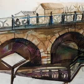 мост на Декабристов (Царский мост) зима