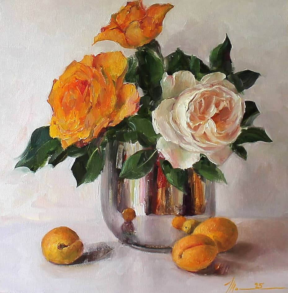 Розы и абрикосы