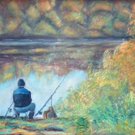 Рыбалка в тихой воде.