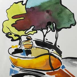 движение лодки