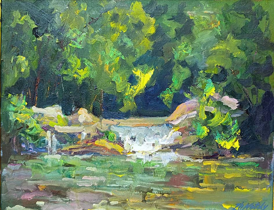 Водопад в лесу. Пленэр ZhNataly