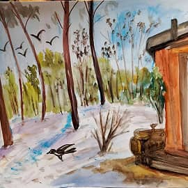 Лесная избушка