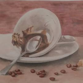 На дне чашки