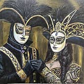 Маскарад ( с цифровой  работы ) готовлю триптих