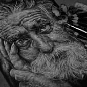 Портрет задумчивого дедушки (1), художник Евгения Негода