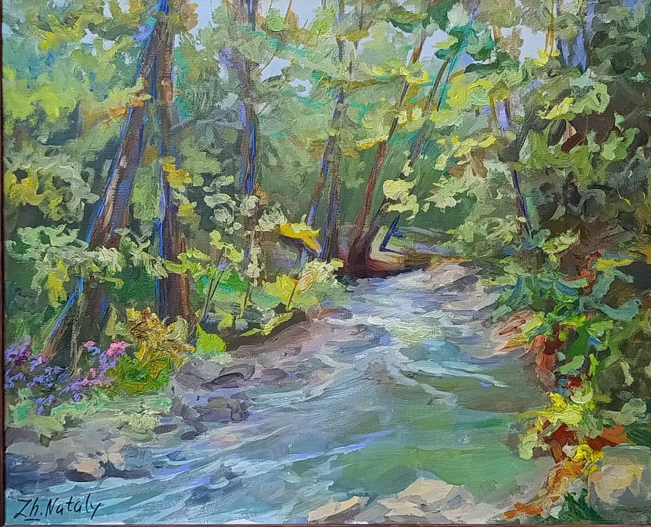 Ручей в лесу. Пленэр ZhNataly