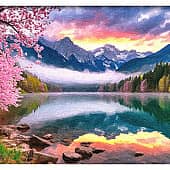 Горное озеро. (1), художник Alex-08