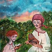 К знаниям. По мотивам рисунка из детской книги