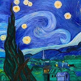 По мотивам Ван Гога "Звездная ночь"