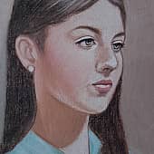 Девушка в голубом