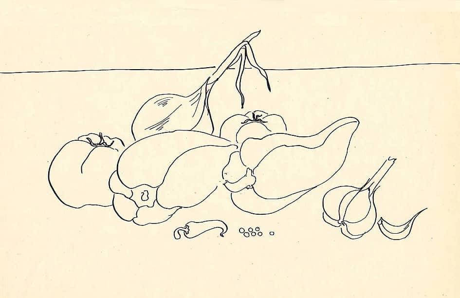 Натюрморт с чесноком