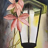 Осенний фонарь, художник Анастасия