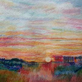 Закат солнца.