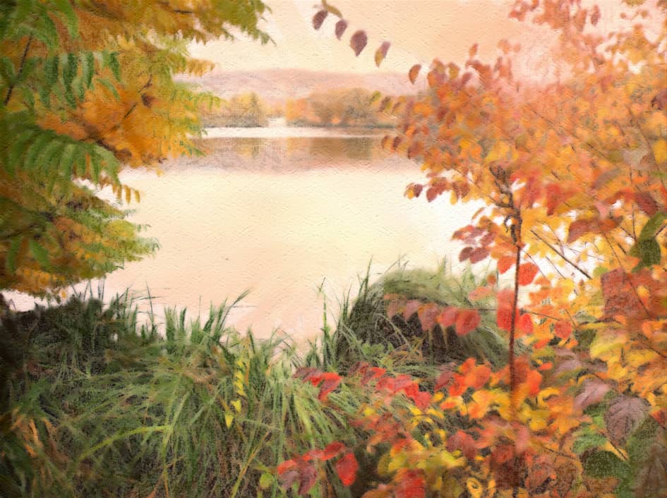 Осеннее озеро.2