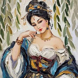 Гламур в технике импасто