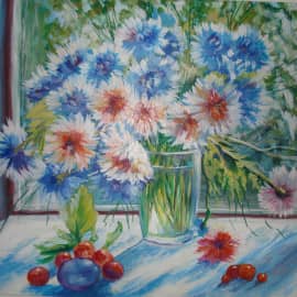 Букет на окне.