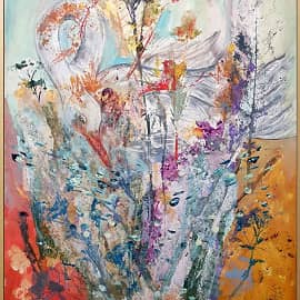 А белый лебедь на пруду...