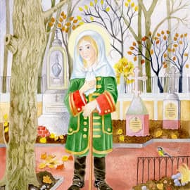 Иллюстрация к книге о Св.бл.Ксении Петербургской