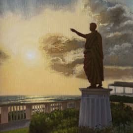 Памятник Нерону в Италии.