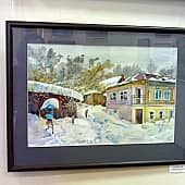 Зимний дворик (1), художник Ирина Голубина