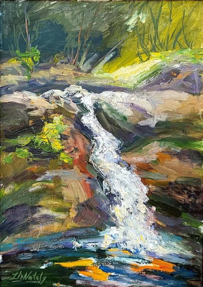 Водопад. Пленэр ZhNataly