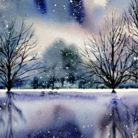 Картины из серии "Лёд и снег".