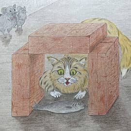 Месть мышей (ловушка для кота)