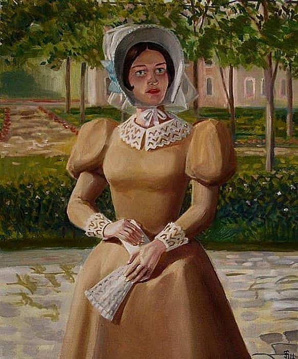 Девушка с веером