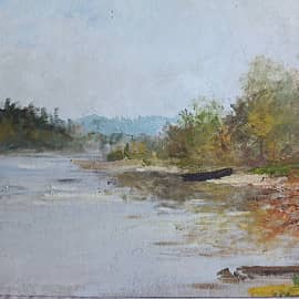 Этюд Утро на Валдае