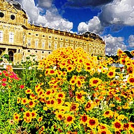 С праздником и чтобы цветов хватило на всех