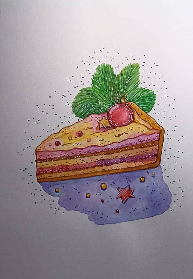 Новогодний торт