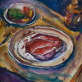 Мясо с кровью