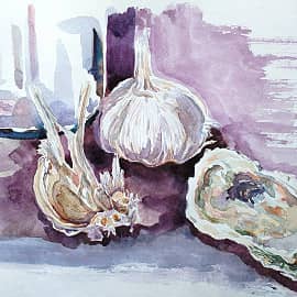Чеснок и раковина