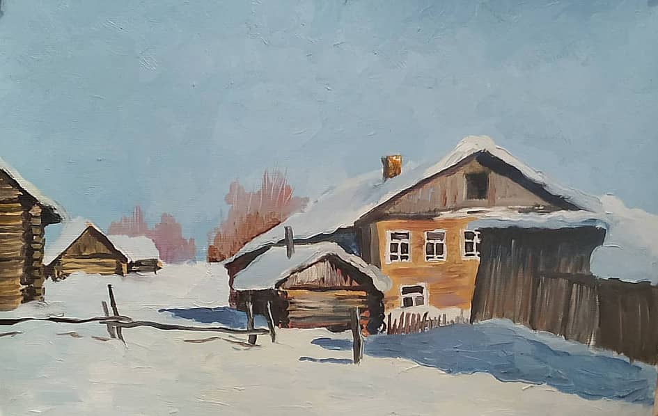 Деревенский этюд.