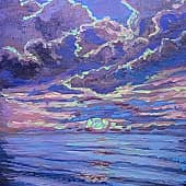 Облака на закате. День и ночь. День. Проект "светофизика в живописи"  ZhNataly.