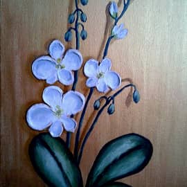 Впервые работа с текстурной пастой "Букетик"