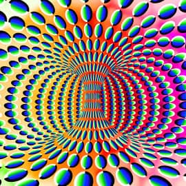 Иллюзия вращения вправо