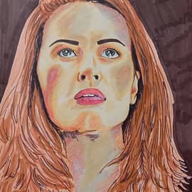 Портрет в стиле скетч. Первая попытка