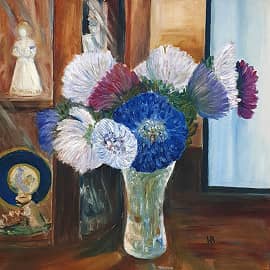 Букет в интерьере.