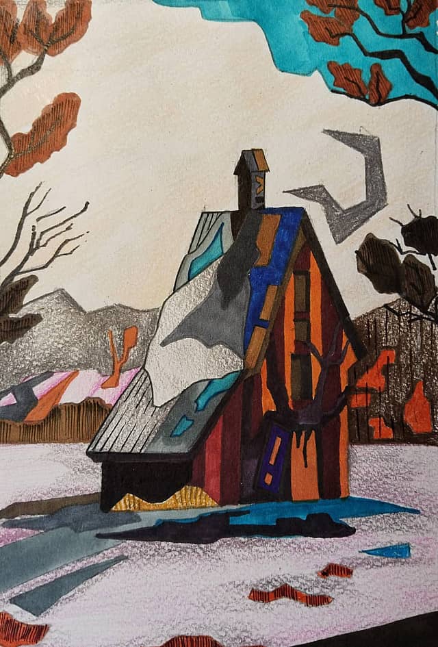 "Заброшенный зимний дом"