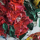 Картина Красная Азалия Натюрморт цветы Екатерина Лебедева художник (3), художник Екатерина Лебедева