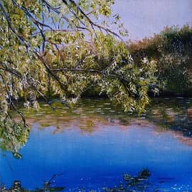 На берегу реки Орлик