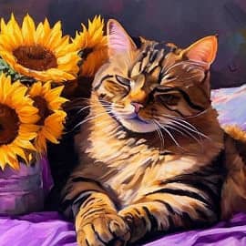 Кот в интерьере